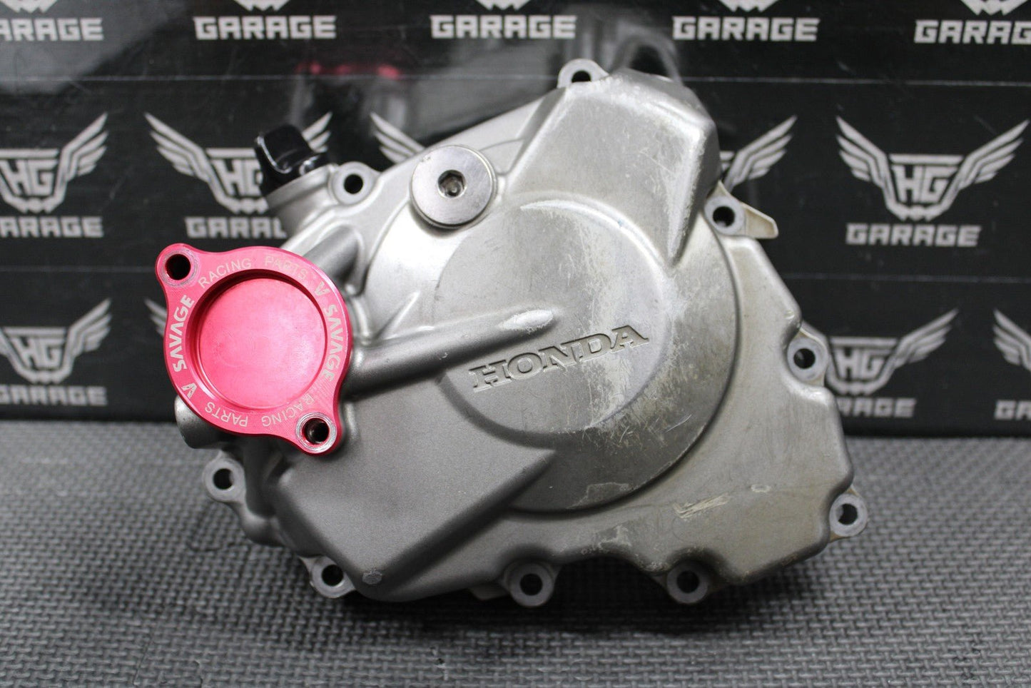 2013 10 - 17 HONDA CRF250R OEM LEFT STATOR GENERATOR MAGNETO COVER 11340 - KRN - B10 - hggarage