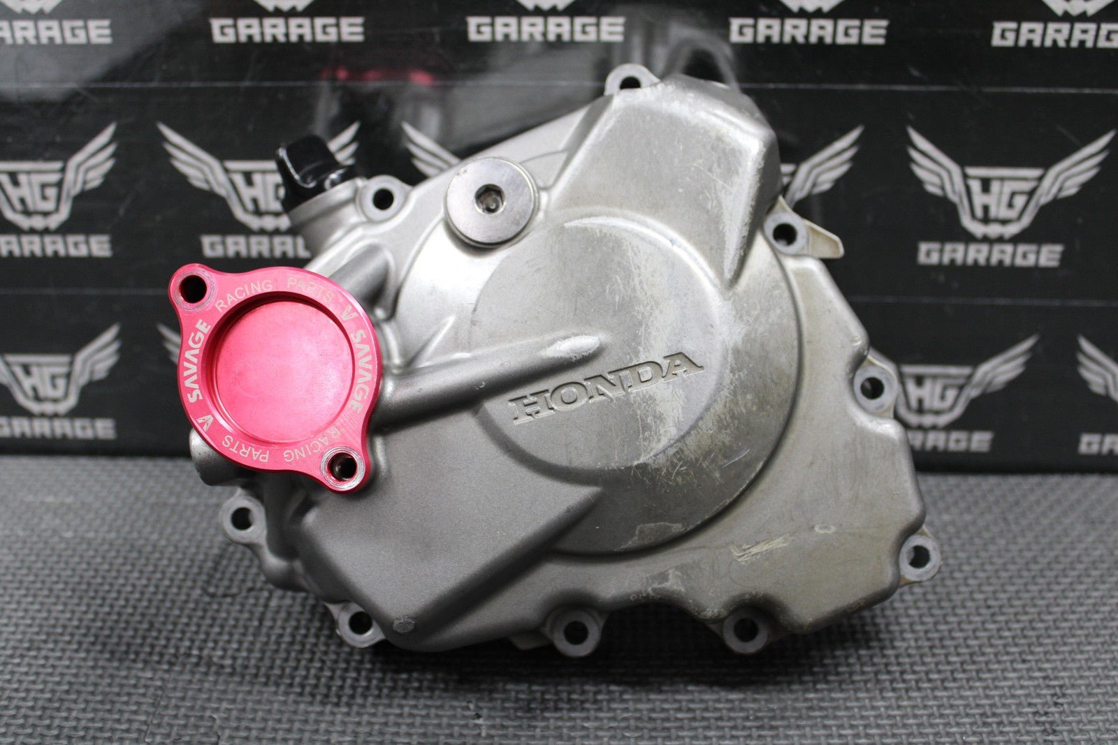 2013 10 - 17 HONDA CRF250R OEM LEFT STATOR GENERATOR MAGNETO COVER 11340 - KRN - B10 - hggarage