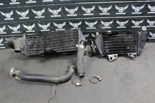 1989 89 - 94 KAWASAKI KDX200 OEM RADIATORS LEFT RIGHT COOLING COOLER RADIATOR - hggarage