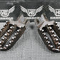 2001 95 - 01 HONDA CR500R RIGHT LEFT OVERSIZE FOOTPEGS FOOT PEGS PEDALS HEAVY DUTY - hggarage