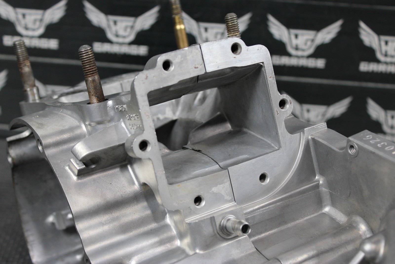 1996 KAWASAKI KX125 OEM LEFT RIGHT ENGINE MOTOR CRANKCASE CRANK CASES BLOCK - hggarage