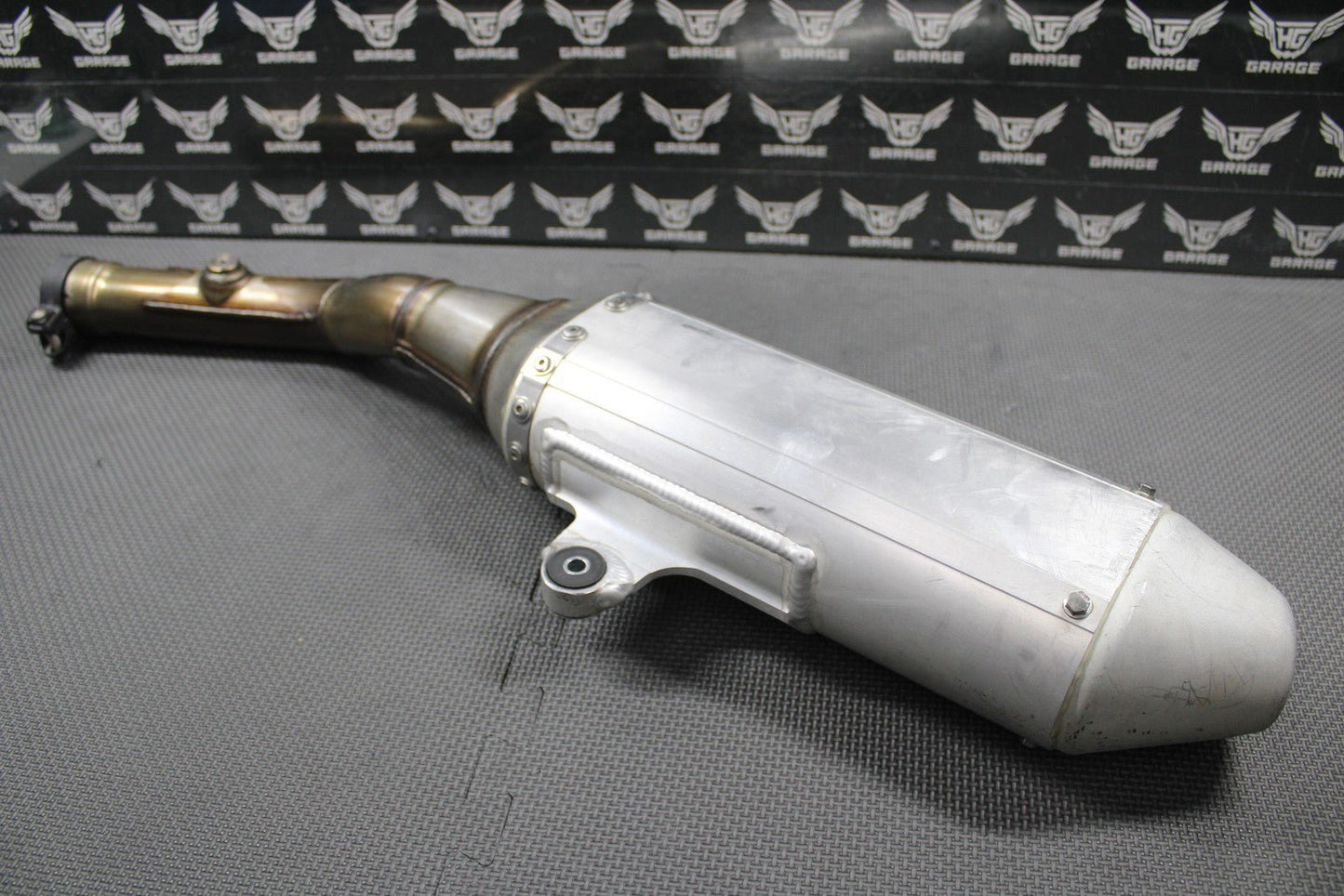2019 SUZUKI 19 - 25 RMZ250 OEM MUFFLER EXHAUST SILENCER SLIP ON PIPE 14310 - 46K10 - hggarage