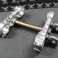 1995 93 - 95 SUZUKI RMX250 OEM FRONT FORKS LOWER UPPER TRIPLE TREE STEM CLAMP NICE - hggarage