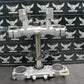 2002 YAMAHA YZ250F OEM FRONT FORKS LOWER UPPER TRIPLE TREE STEM CLAMP FAT BAR - hggarage