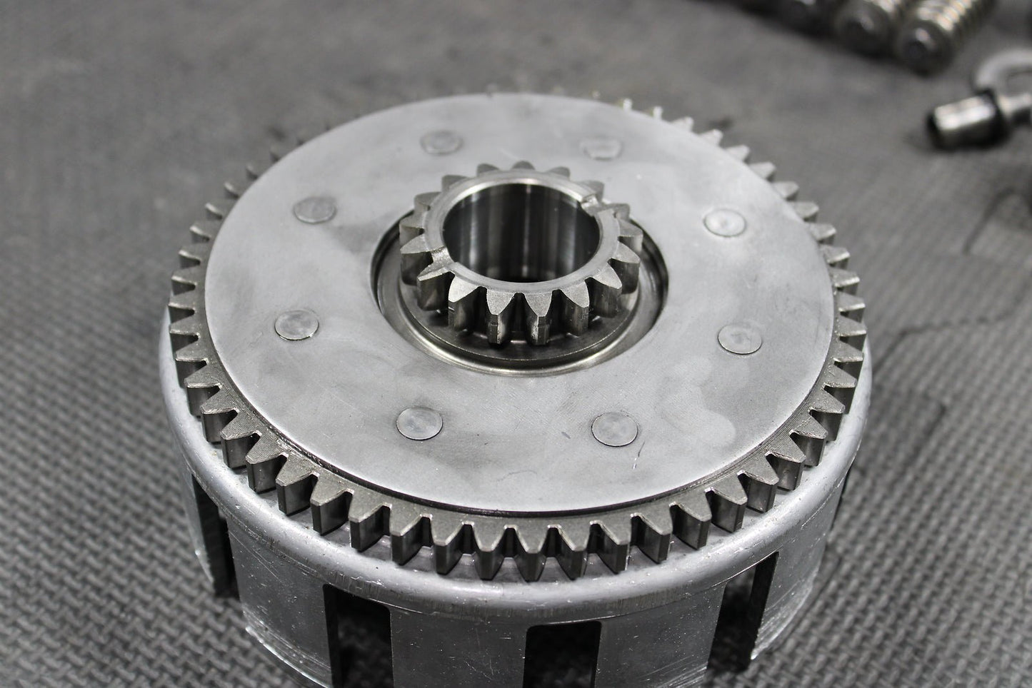 1991 Kawasaki KDX250 OEM Complete Clutch W Plates Basket Hub - hggarage