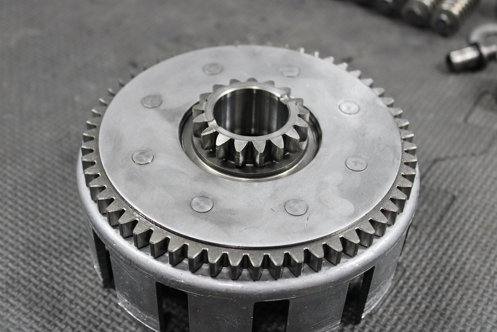1991 Kawasaki KDX250 OEM Complete Clutch W Plates Basket Hub - hggarage