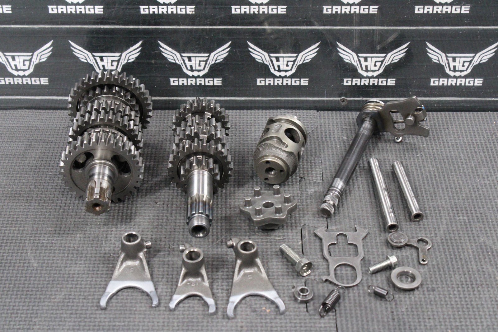 2015 KAWASAKI KX100 KX80 KX85 OEM ENGINE TRANSMISSION TRANNY GEARS GEARBOX DRUM - hggarage