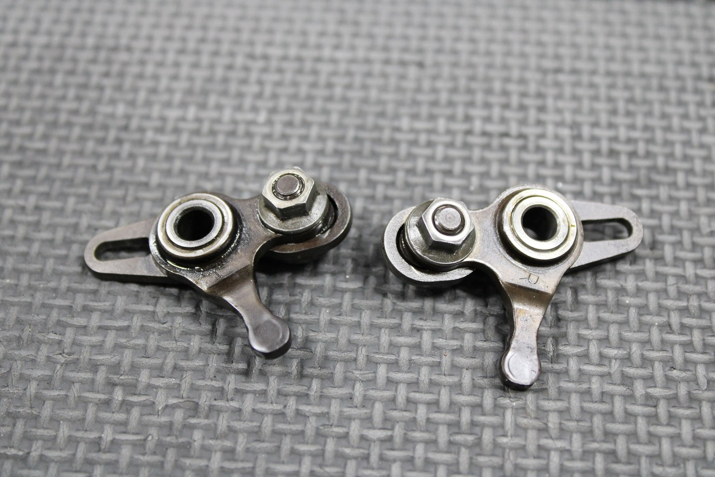1988 HONDA CR250R OEM EXHAUST POWER VALVE POWERVALVE ARM SHAFT TOP END SET NICE! - hggarage