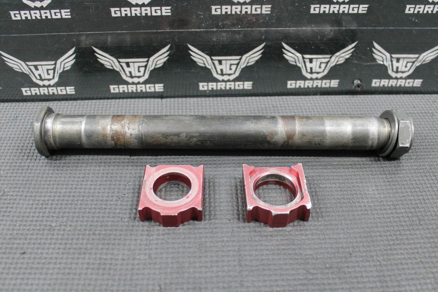 2012 HONDA CRF450R OEM REAR AXLE BACK WHEEL RIM PIVOT BOLT BLOCKS 42301 - KRN - A30 - hggarage