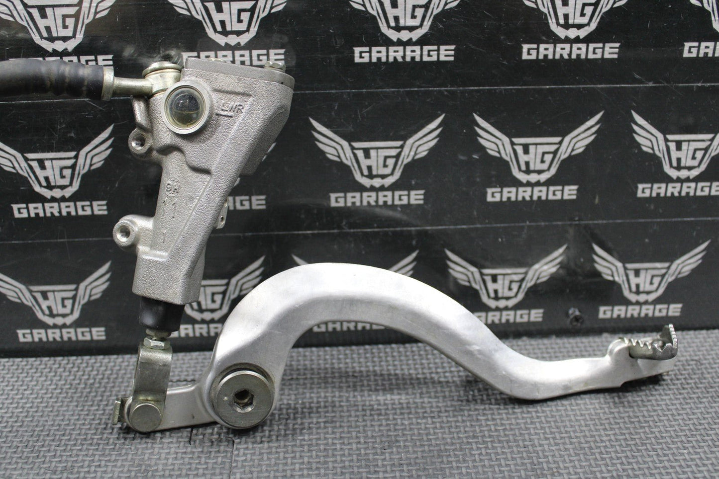 2020 SUZUKI RMZ250 OEM NISSIN REAR BACK BRAKE CALIPER MASTER CYLINDER LEVER GOOD - hggarage