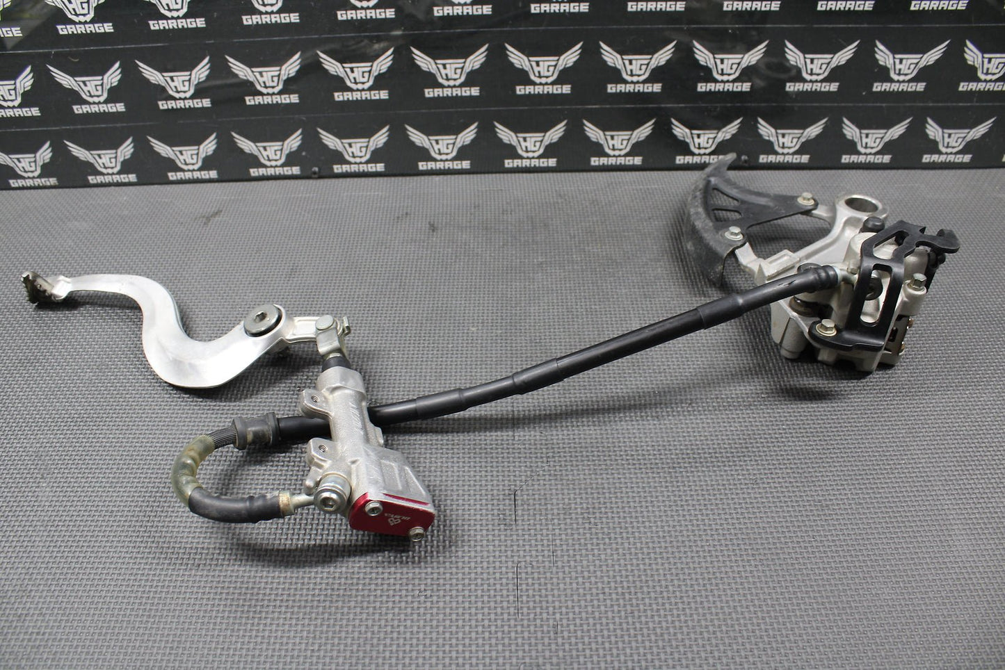 2018 18 - 20 SUZUKI RMZ450 OEM REAR BACK BRAKE CALIPER MASTER CYLINDER LEVER GOOD - hggarage