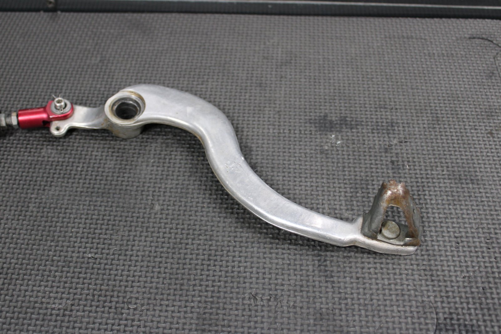 2009 HONDA CRF450R OEM NISSIN REAR BACK BRAKE CALIPER MASTER CYLINDER ASSEMBLY - hggarage