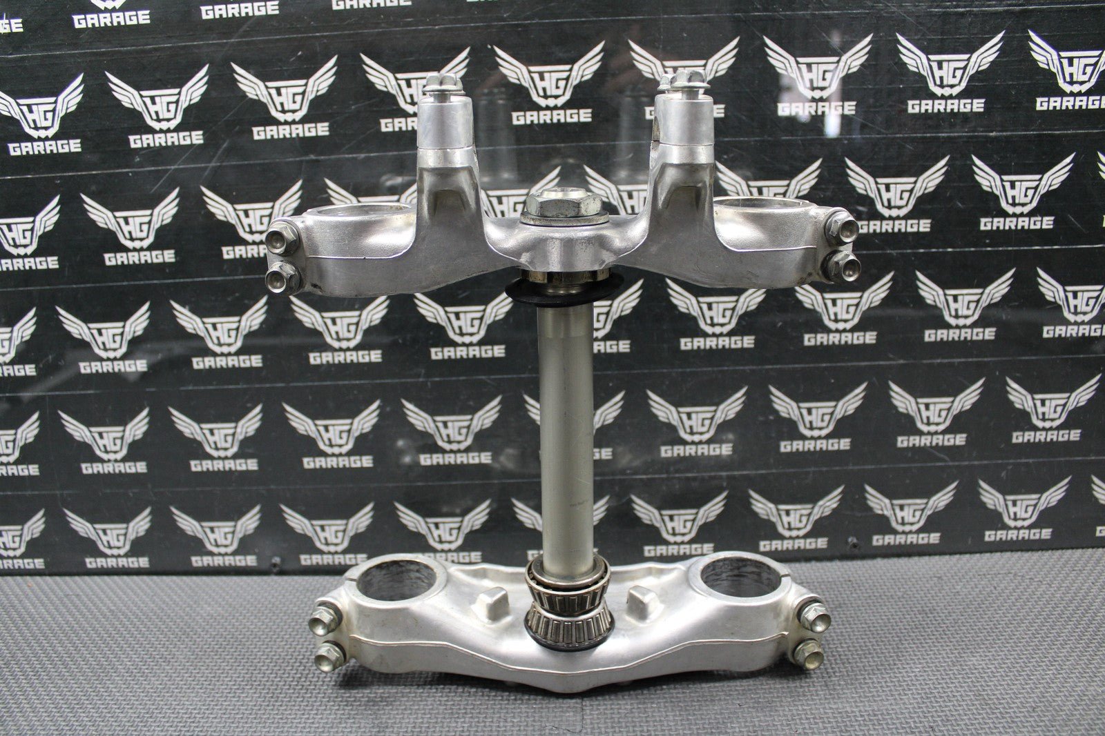 1988 HONDA CR250R OEM FRONT FORKS LOWER UPPER TRIPLE TREE STEM BAR CLAMP - hggarage