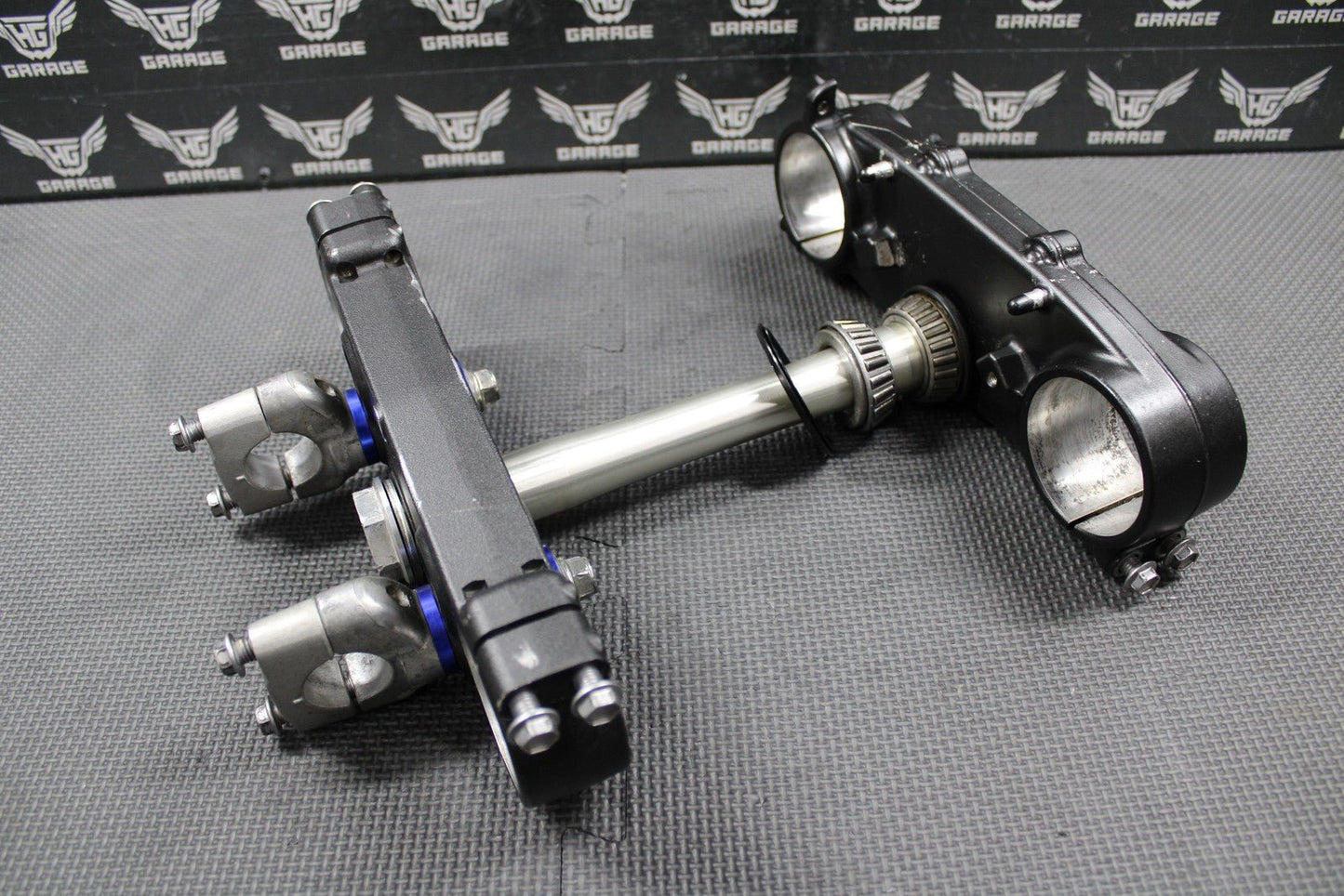 2020 YAMAHA 18 - 21 YZ250FX OEM FRONT FORKS LOWER UPPER TRIPLE TREE STEM BAR CLAMP - hggarage