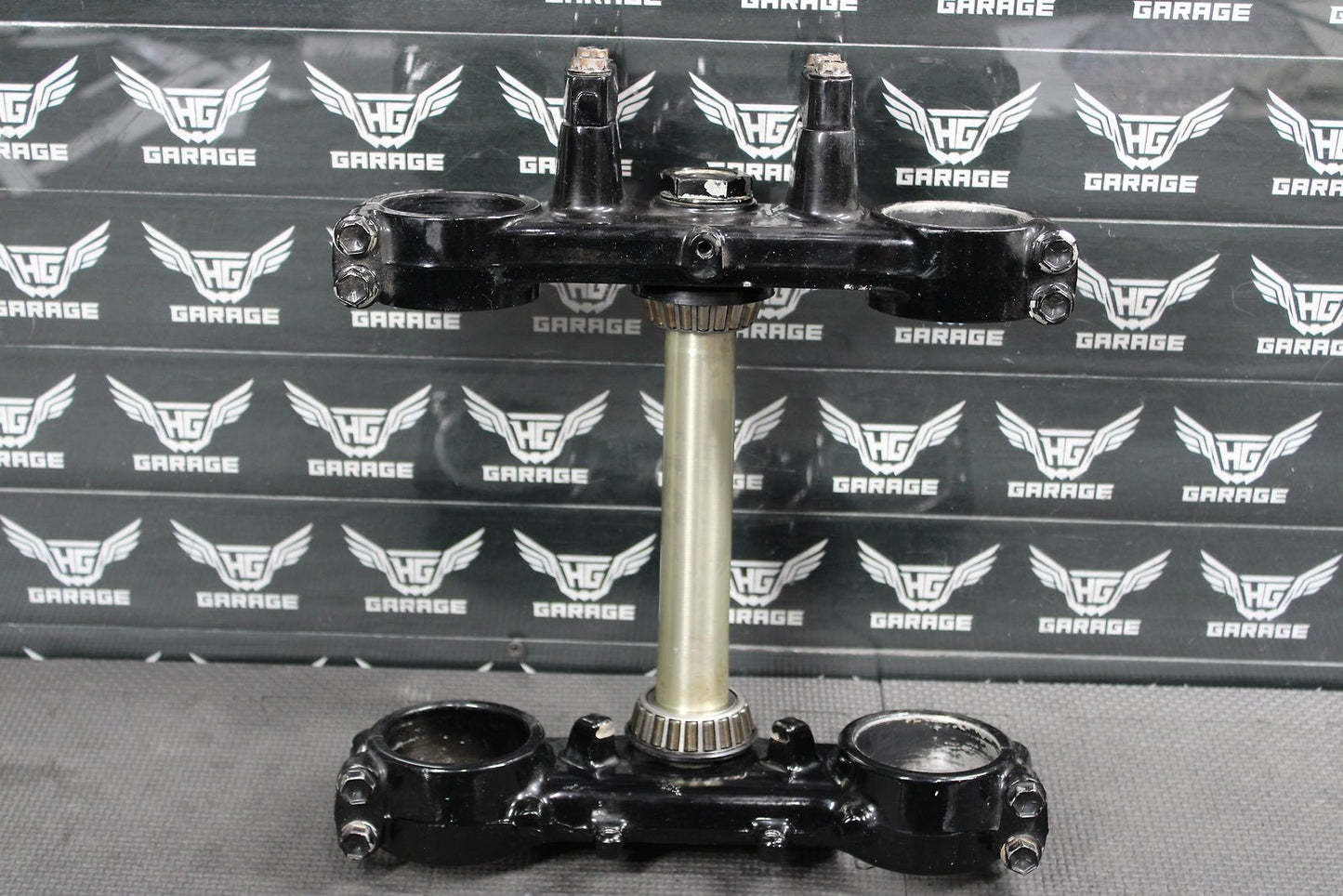 1999 Kawasaki KX125 OEM Front Forks Lower Upper Triple Tree Stem Clamp - hggarage