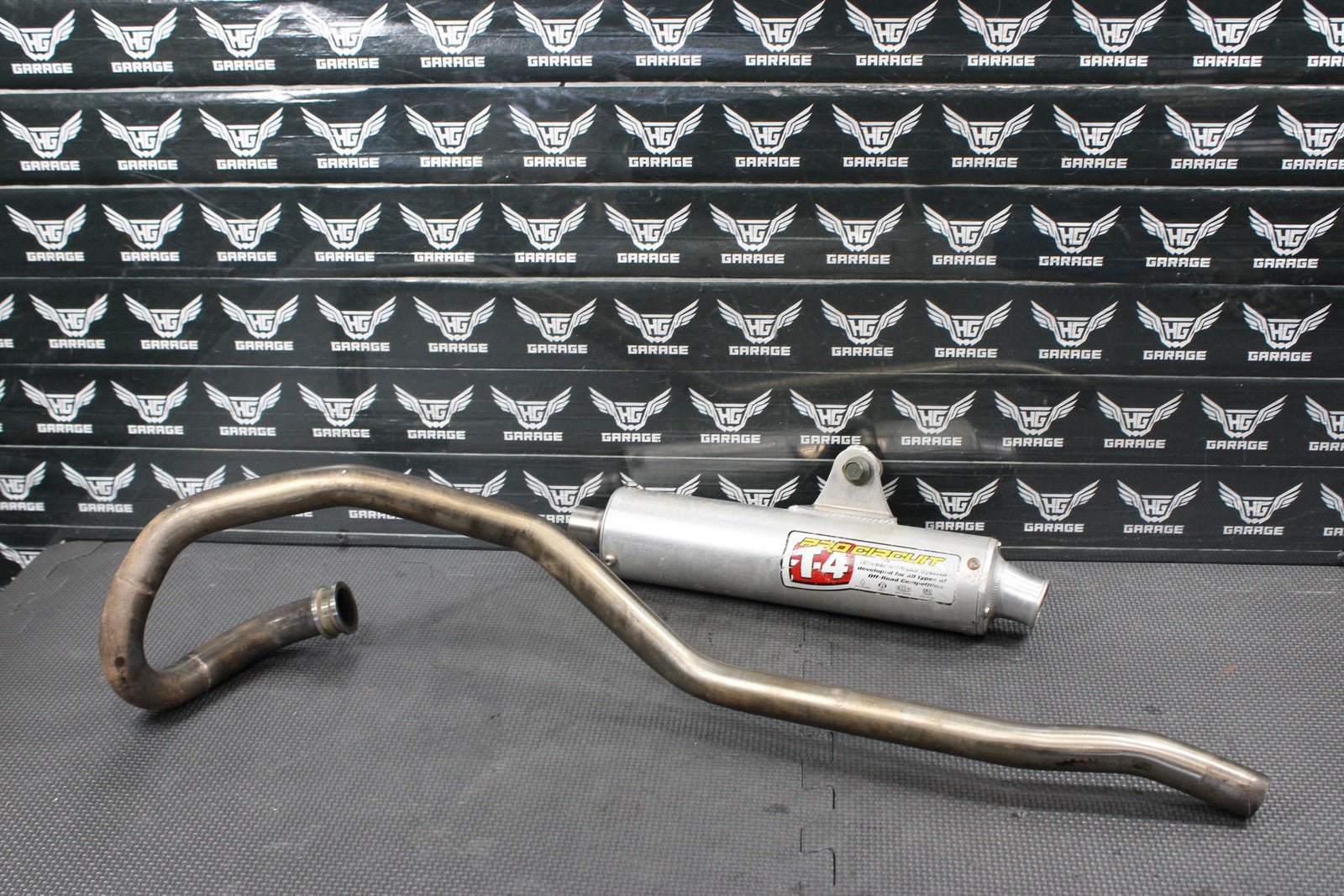 2000 YAMAHA TTR125L PRO CIRCUIT T - 4 MUFFLER EXHAUST SILENCER SLIP ON PIPE - hggarage
