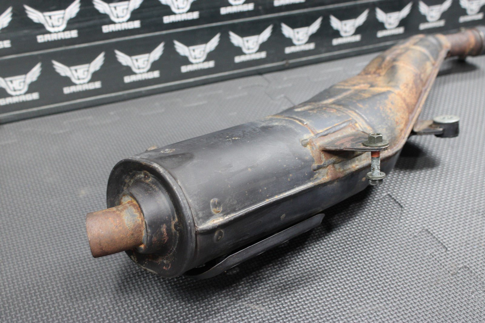 2005 SUZUKI 01 - 05 DR200SE OEM MUFFLER EXHAUST SILENCER SLIP ON PIPE W BAFFLE - hggarage
