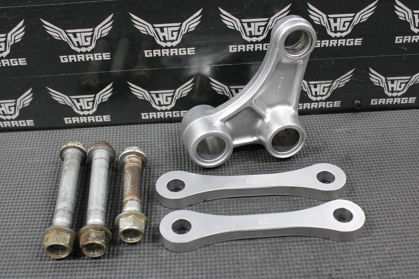 2003 KAWASAKI KX250 OEM REAR SHOCK SWINGARM LINKAGE LINKS UNI TRAK 39007 - 1306 - hggarage