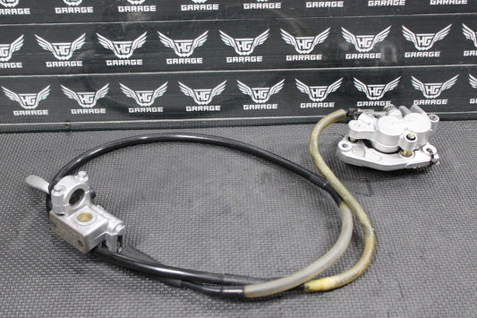 1996 KAWASAKI KX125 OEM COMPLETE NISSIN FRONT BRAKE CALIPER MASTER CYLINDER GOOD - hggarage