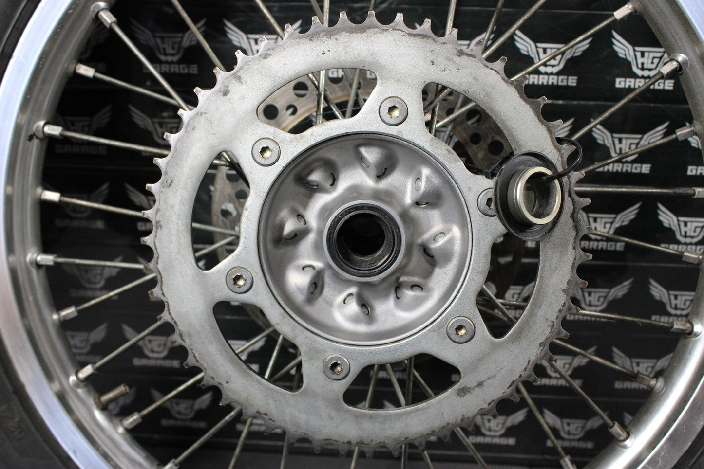 2009 KAWASAKI KX250F OEM REAR BACK WHEEL RIM HUB 41090 - 5227 READ DESC! - hggarage