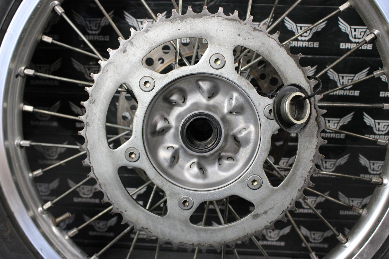 2009 KAWASAKI KX250F OEM REAR BACK WHEEL RIM HUB 41090 - 5227 READ DESC! - hggarage