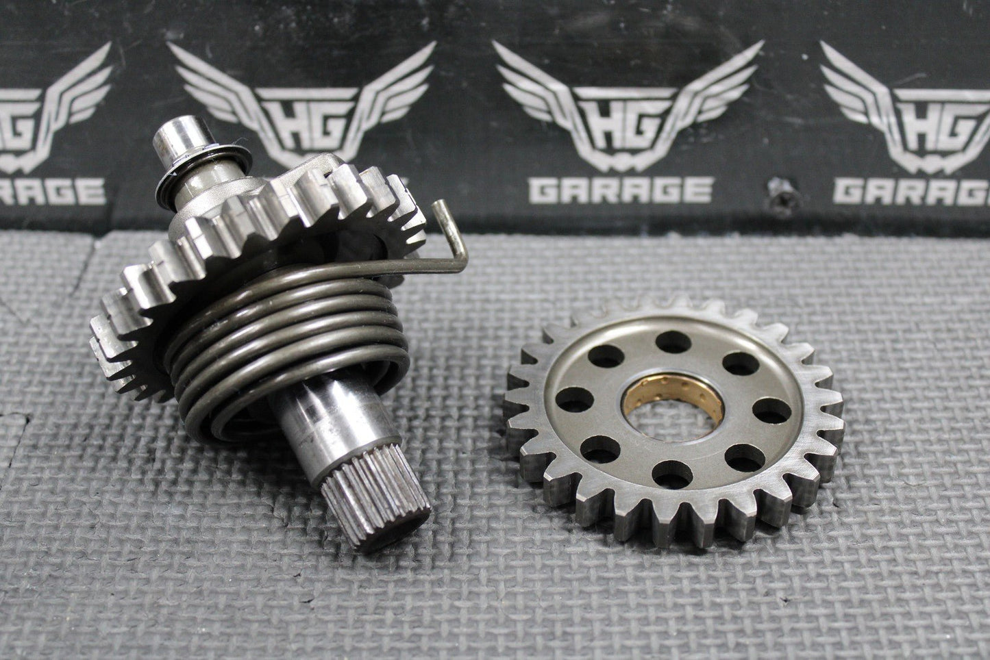 2002 02 - 07 KAWASAKI KX250 OEM KICKSTART KICK START SHAFT W IDLER GEAR 13066 - 1107 - hggarage