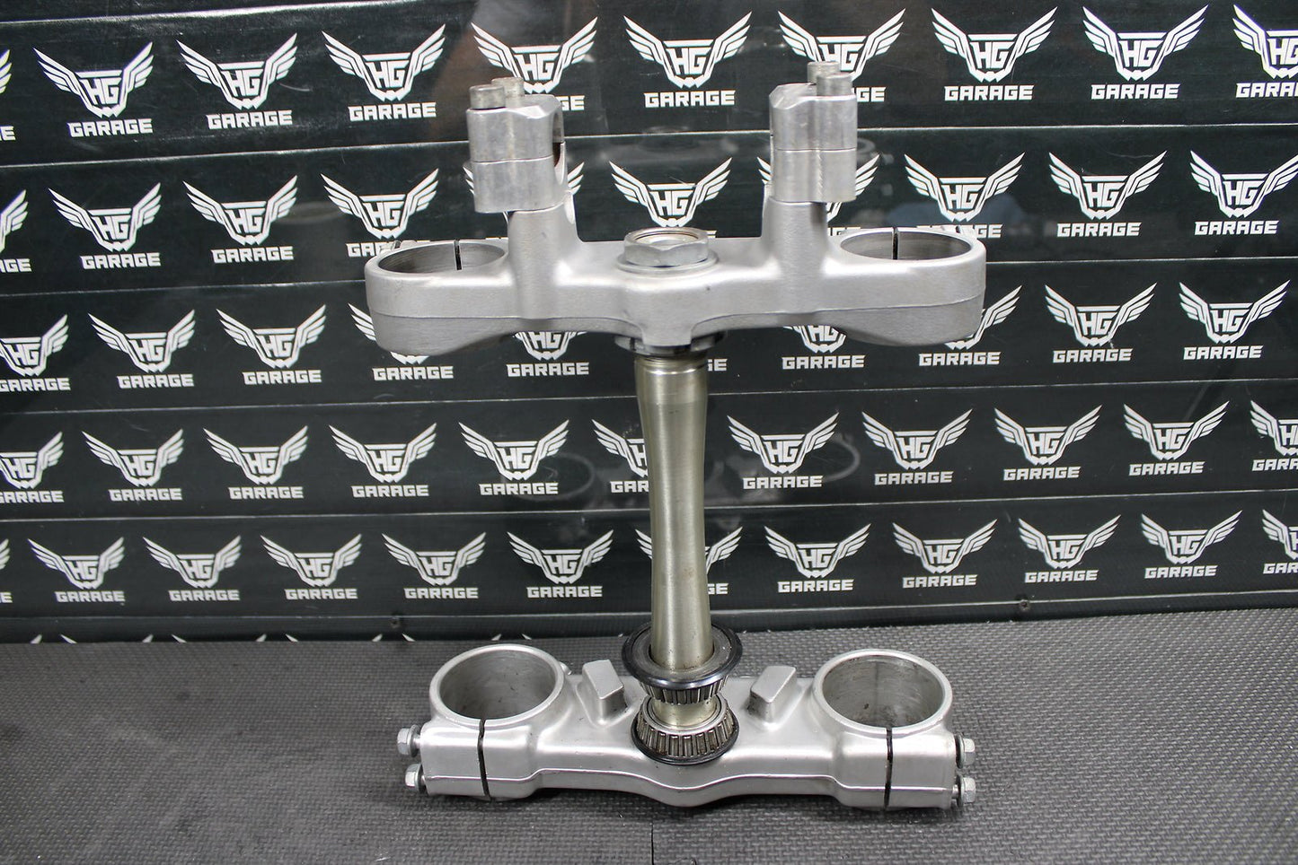 1998 HONDA CR125R OEM FRONT FORKS LOWER UPPER TRIPLE TREE STEM FAT BAR CLAMP - hggarage