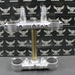 1995 93 - 95 SUZUKI RMX250 OEM FRONT FORKS LOWER UPPER TRIPLE TREE STEM CLAMP NICE - hggarage