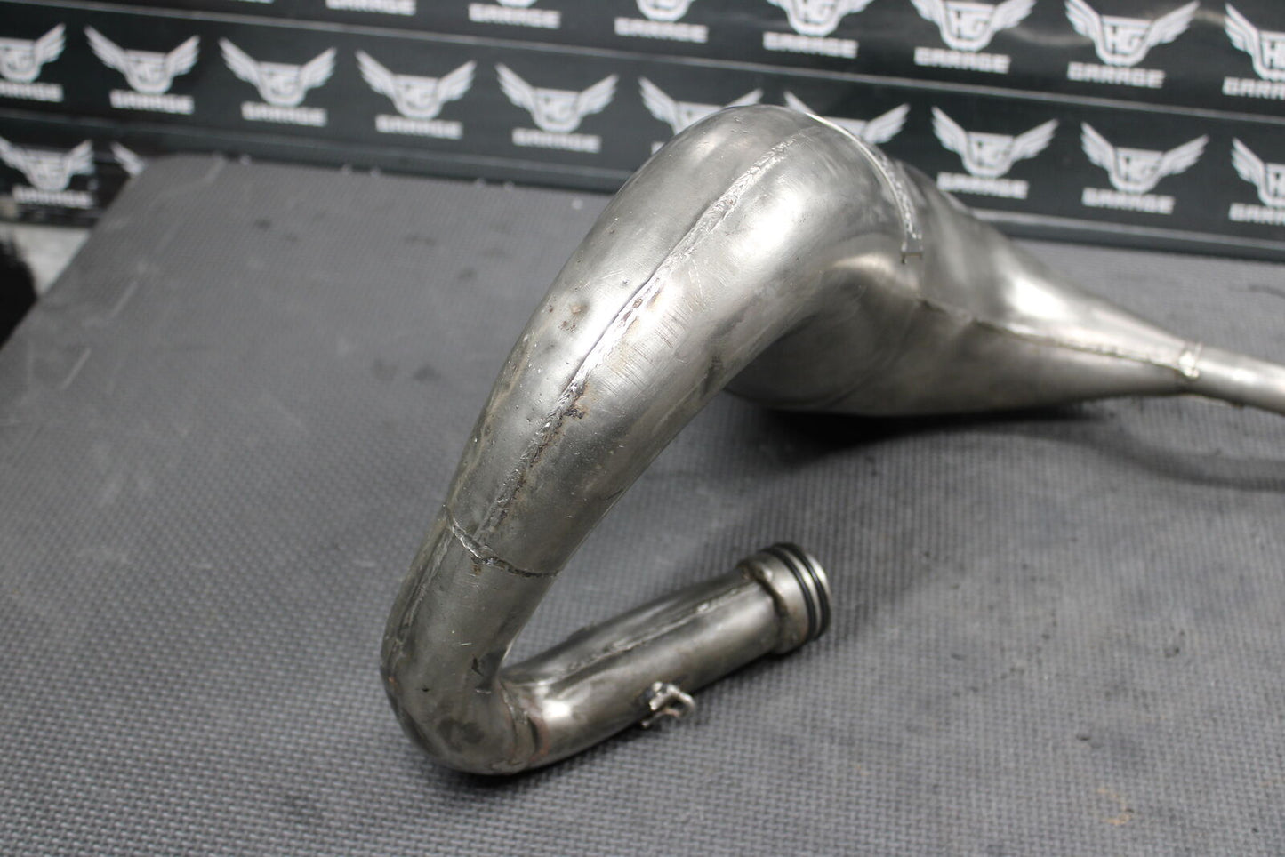 2000 KAWASAKI KX80 PRO CIRCUIT PLATINUM EXHAUST PIPE CHAMBER HEADER 18120-1081