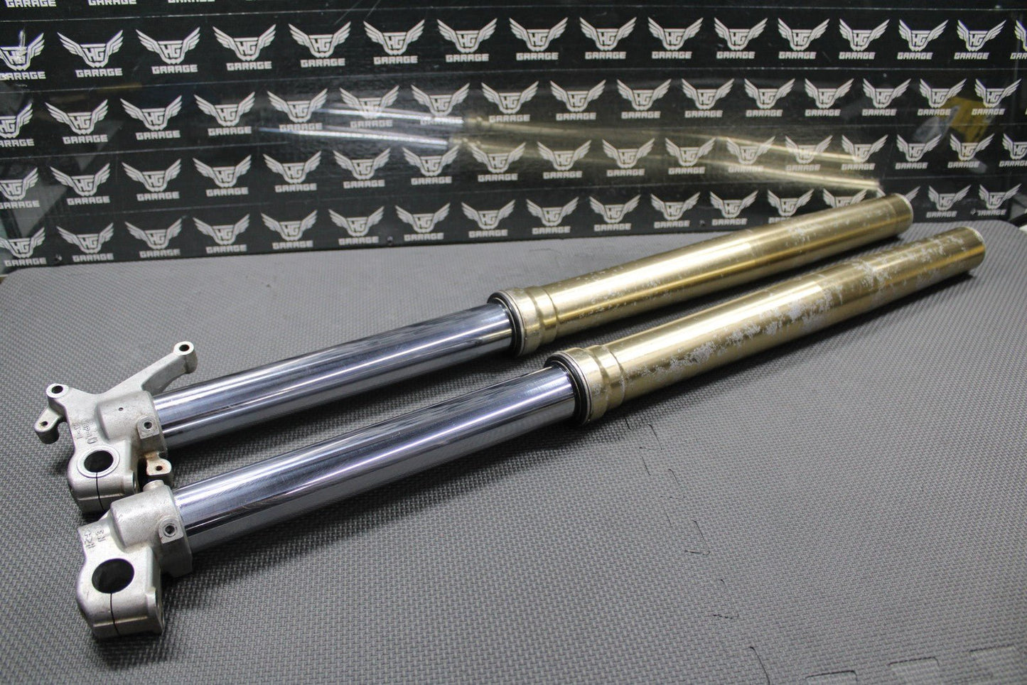2001 HONDA CR250R OEM RIGHT LEFT FRONT SUSPENSION FORKS SHOCKS 51400 - KZ3 - J31ZA - hggarage