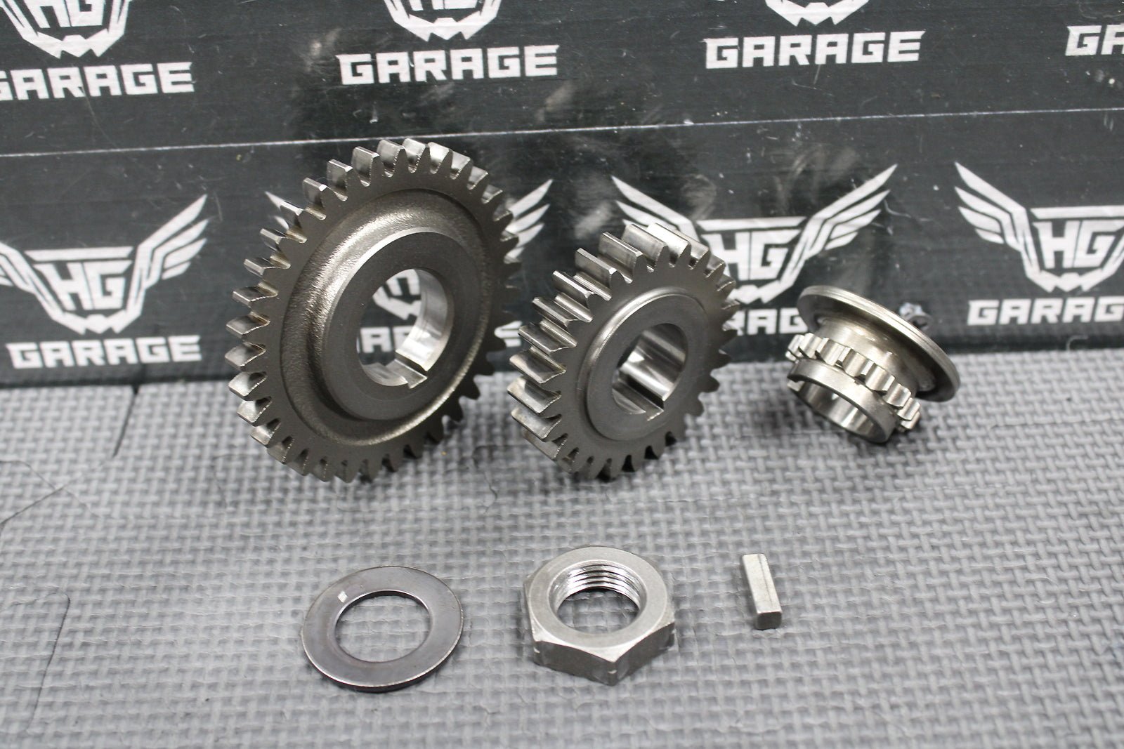 2000 SUZUKI DRZ400 OEM ENGINE CRANKSHAFT PRIMARY MAIN DRIVE TIMING GEARS SET - hggarage