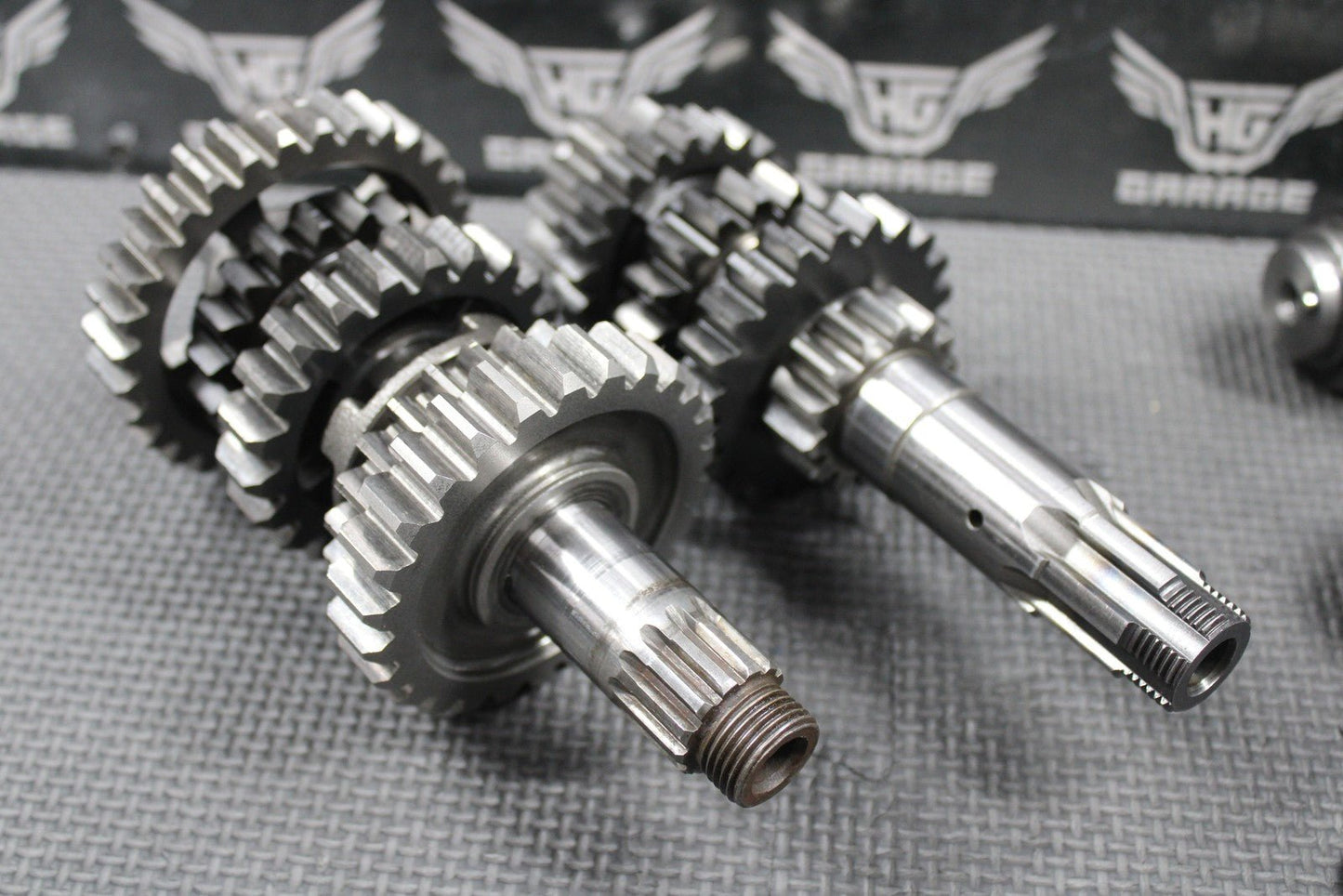 2003 KAWASAKI KLX400R KLX400SR OEM TRANSMISSION TRANNY GEARBOX GEARS SHIFT FORKS - hggarage