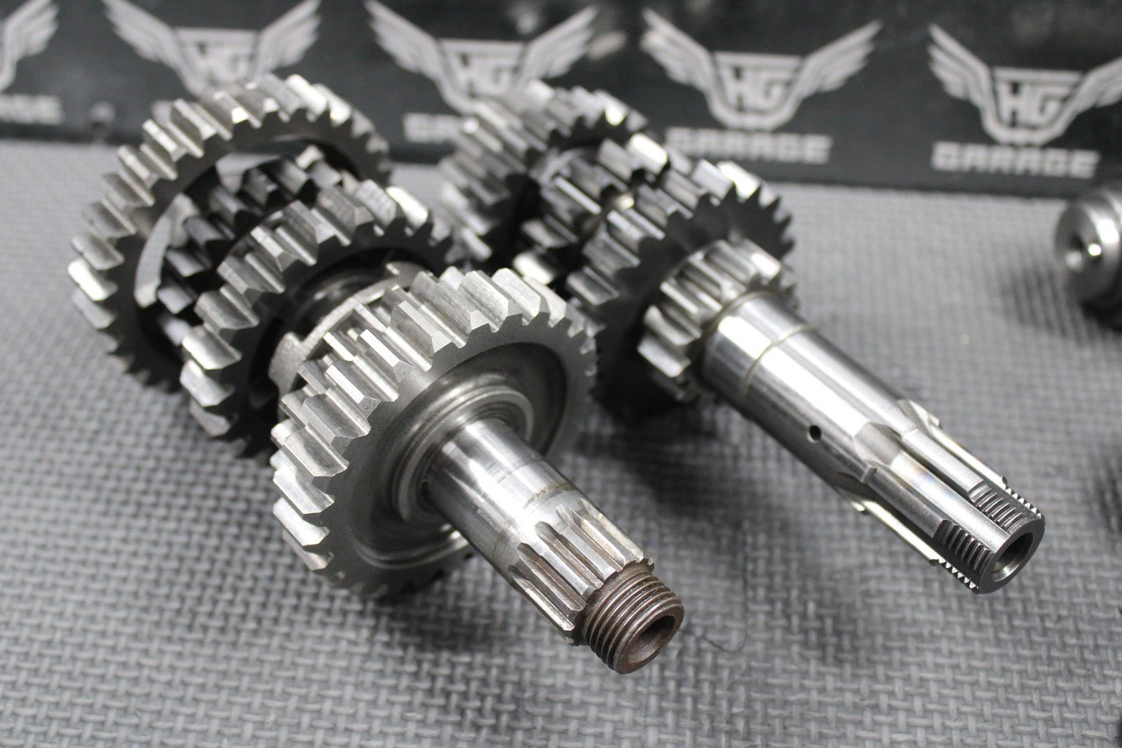2003 KAWASAKI KLX400R KLX400SR OEM TRANSMISSION TRANNY GEARBOX GEARS SHIFT FORKS - hggarage