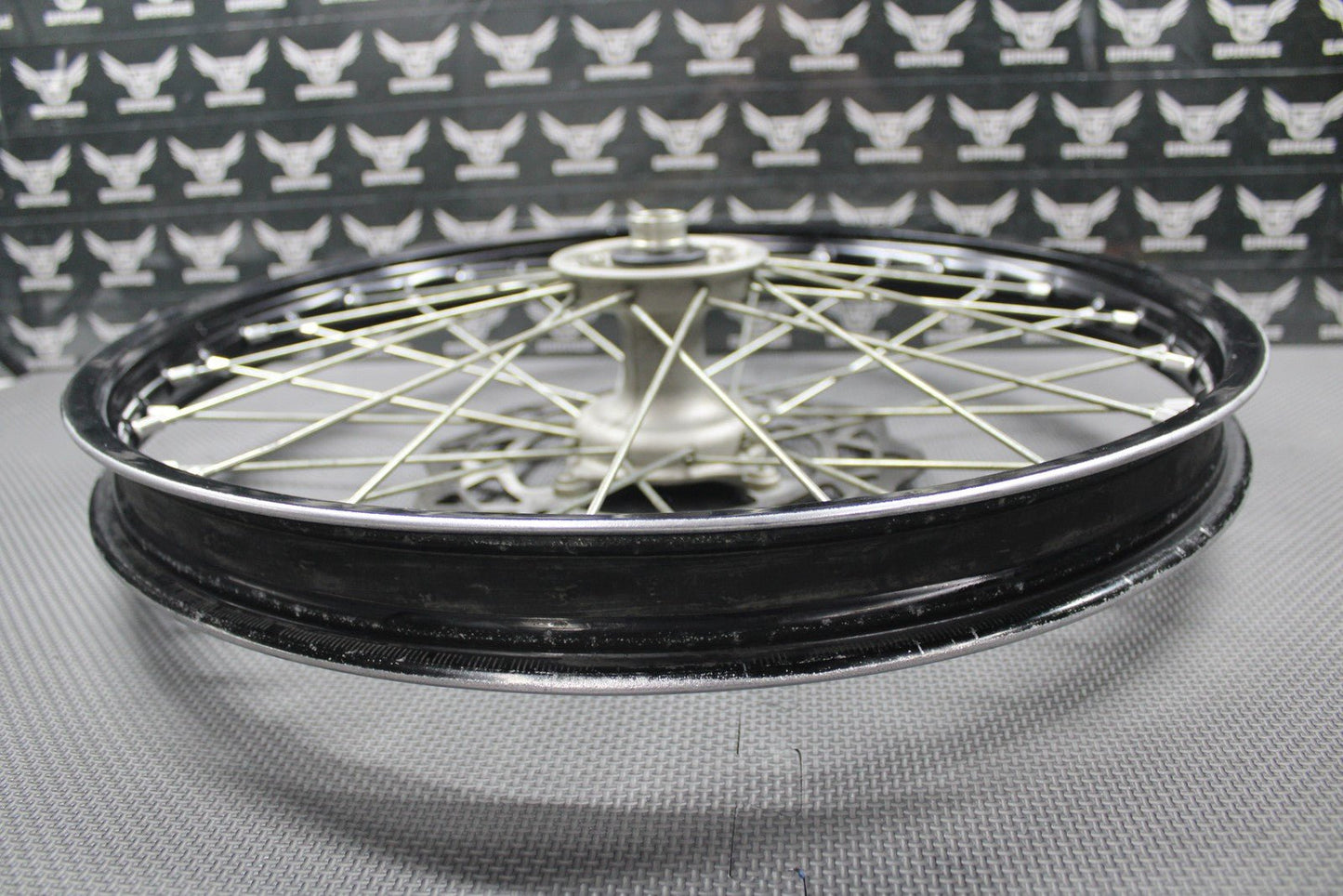 2020 SUZUKI RMZ250 RMZ450 OEM BLACK FRONT WHEEL RIM HUB ROTOR 54100 - 37K00 GOOD! - hggarage