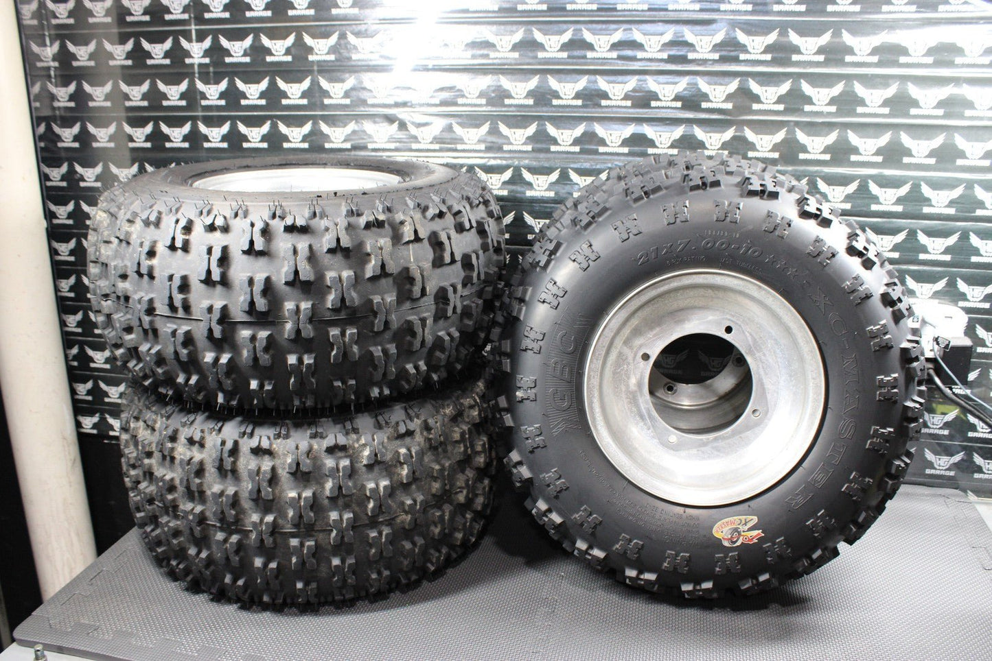 1991 YAMAHA 91 - 93 BANSHEE 350 ITP FRONT REAR WHEELS RIMS W TIRES SET COMPLETE - hggarage