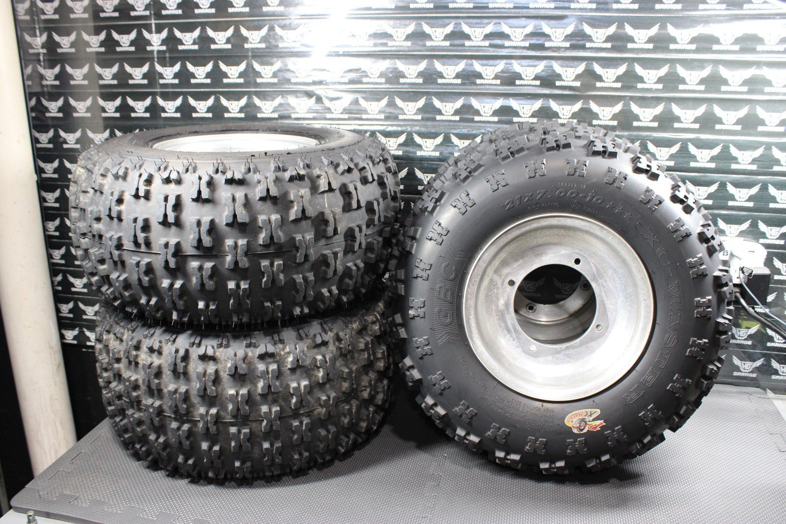 1991 YAMAHA 91 - 93 BANSHEE 350 ITP FRONT REAR WHEELS RIMS W TIRES SET COMPLETE - hggarage