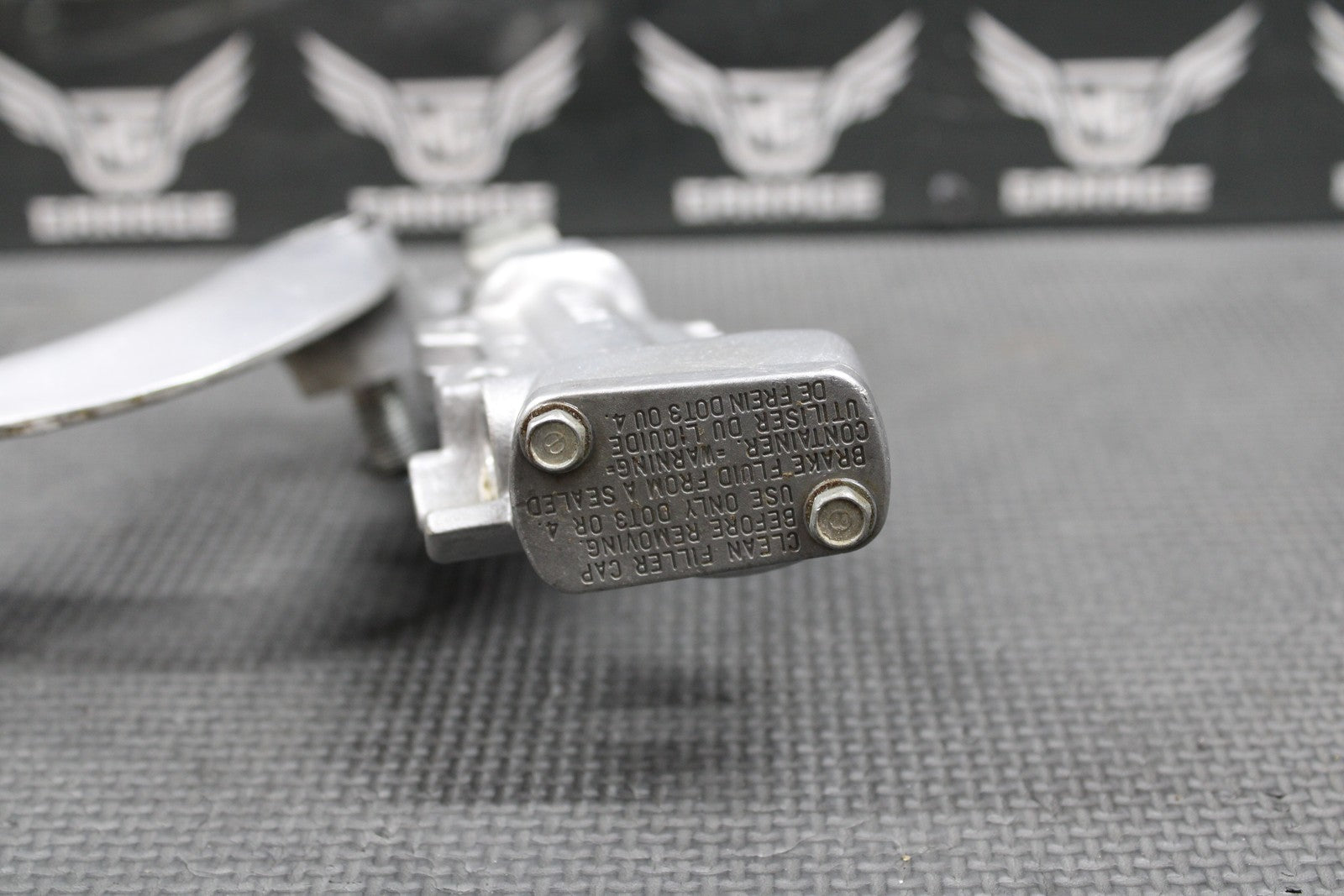 2014 KAWASAKI 10 - 18 KX250F OEM NISSIN REAR BACK BRAKE MASTER CYLINDER & LEVER - hggarage