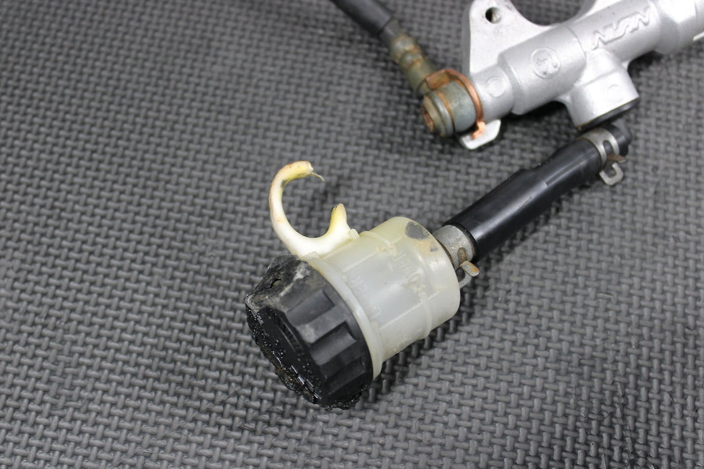 1998 YAMAHA YZ400F OEM NISSIN REAR BACK BRAKE CALIPER MASTER CYLINDER LEVER - hggarage