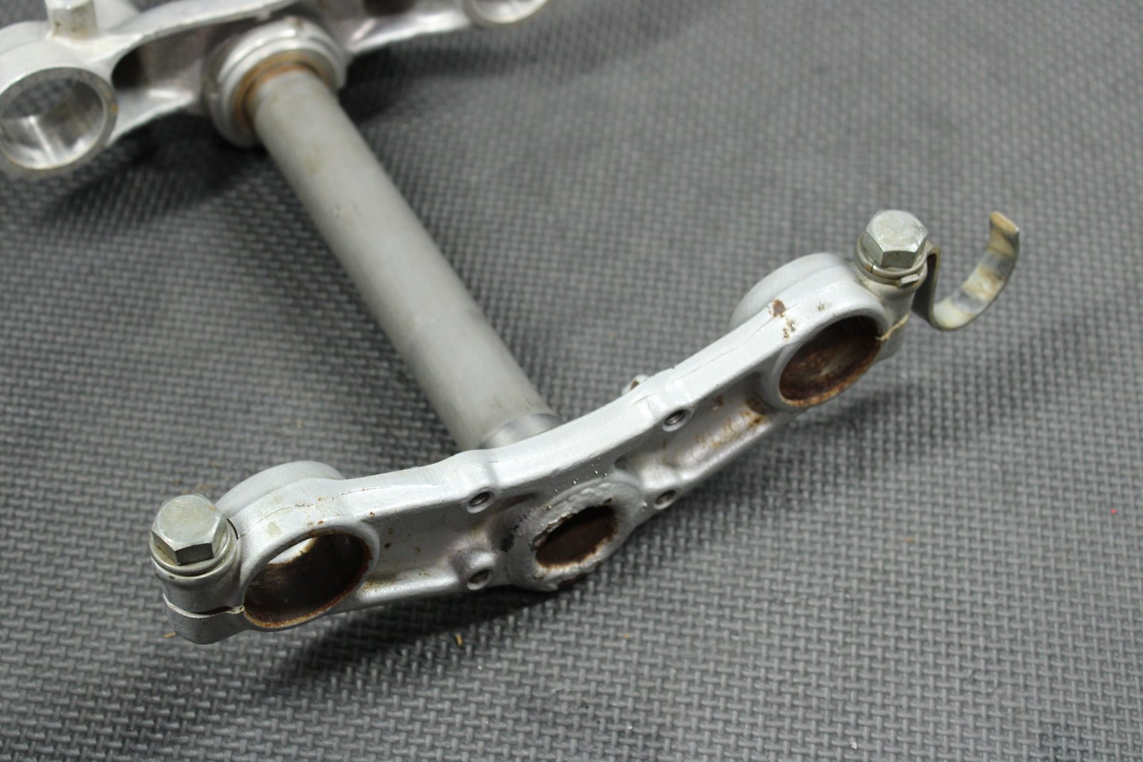 1998 KAWASAKI KX60 90 - 03 OEM FRONT FORKS LOWER UPPER TRIPLE TREE STEM CLAMP - hggarage