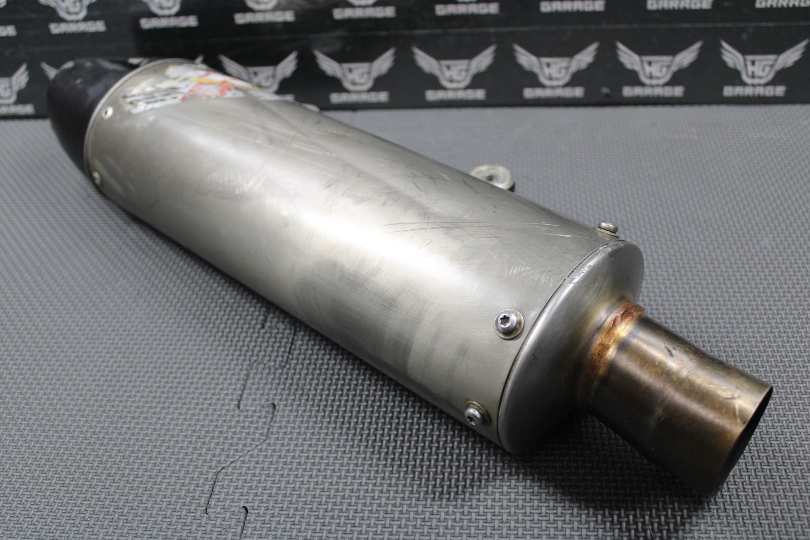2010 KTM 08 - 10 250 XCF SXF DRD TITANIUM MUFFLER EXHAUST SILENCER SPARK ARRESTOR - hggarage