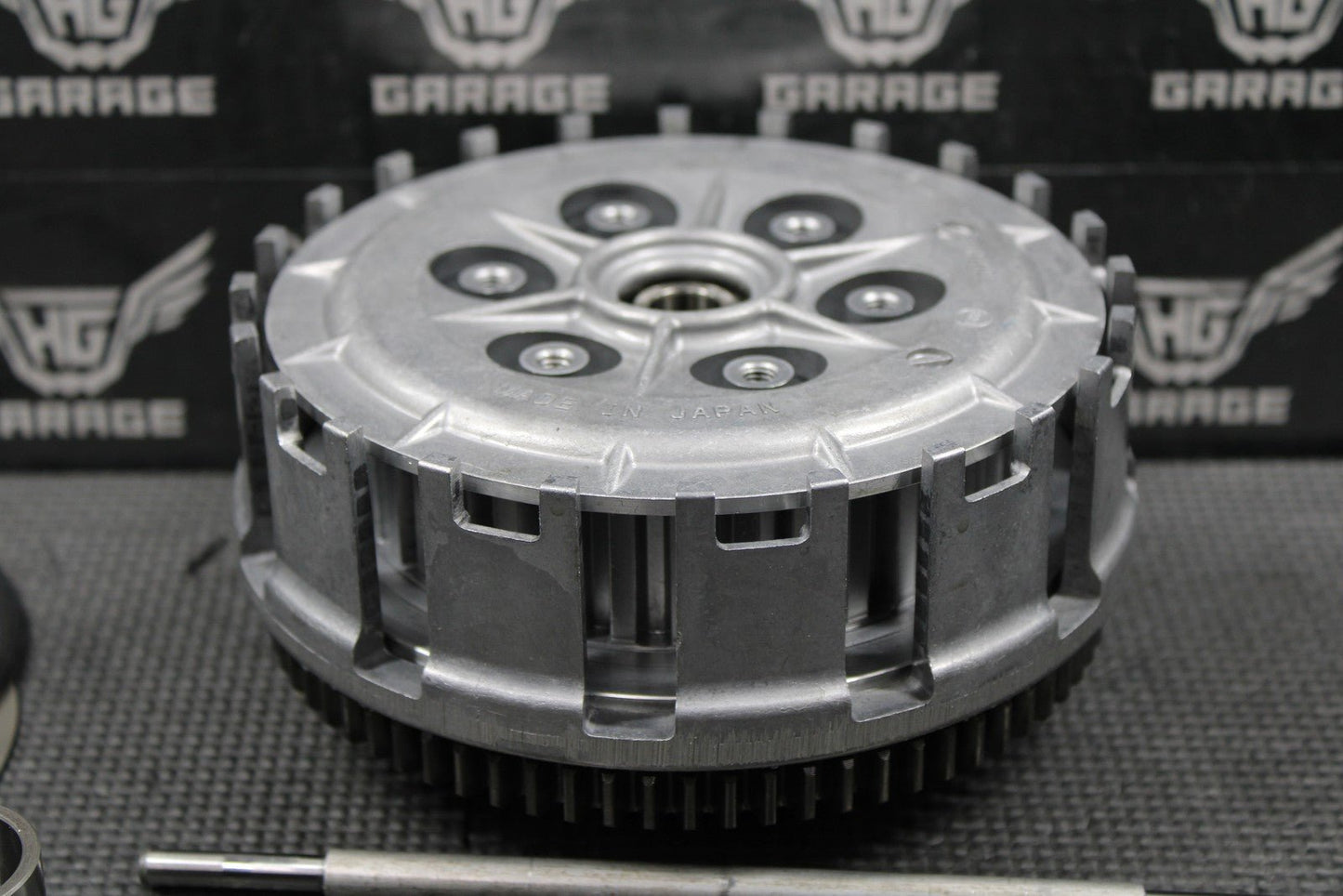 2003 KAWASAKI KLX400R KLX400SR OEM COMPLETE CLUTCH W BASKET HUB SPRINGS GOOD! - hggarage