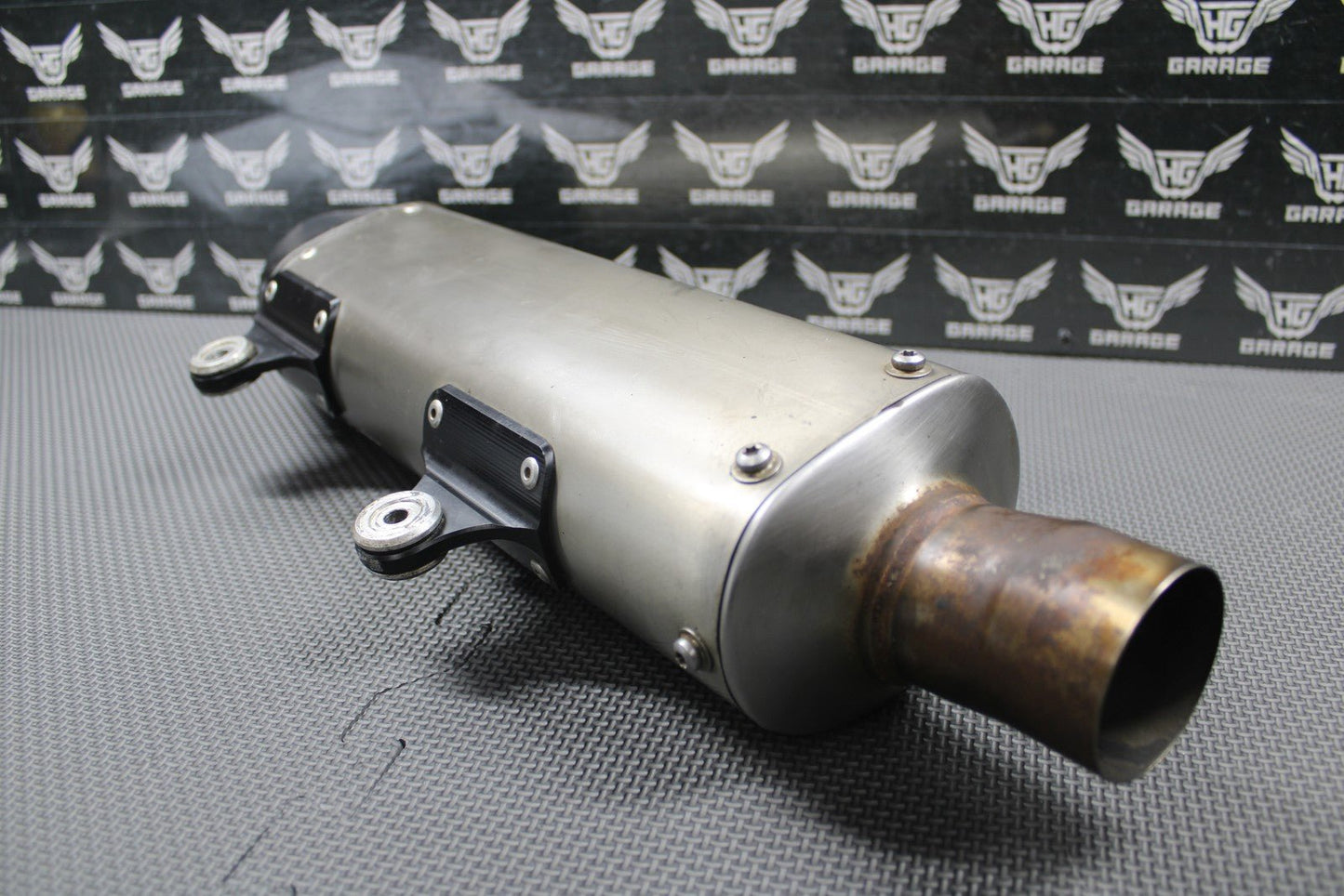 2010 KTM 08 - 10 250 XCF SXF DRD TITANIUM MUFFLER EXHAUST SILENCER SPARK ARRESTOR - hggarage