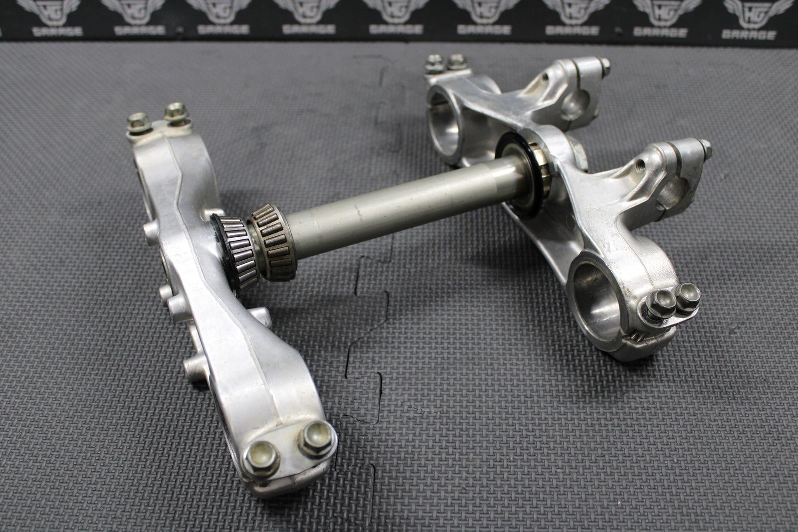 1988 HONDA CR250R OEM FRONT FORKS LOWER UPPER TRIPLE TREE STEM BAR CLAMP - hggarage