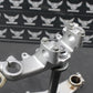 1987 YAMAHA TW200 OEM FRONT FORKS LOWER UPPER TRIPLE TREE STEM CLAMP ASSEMBLY - hggarage