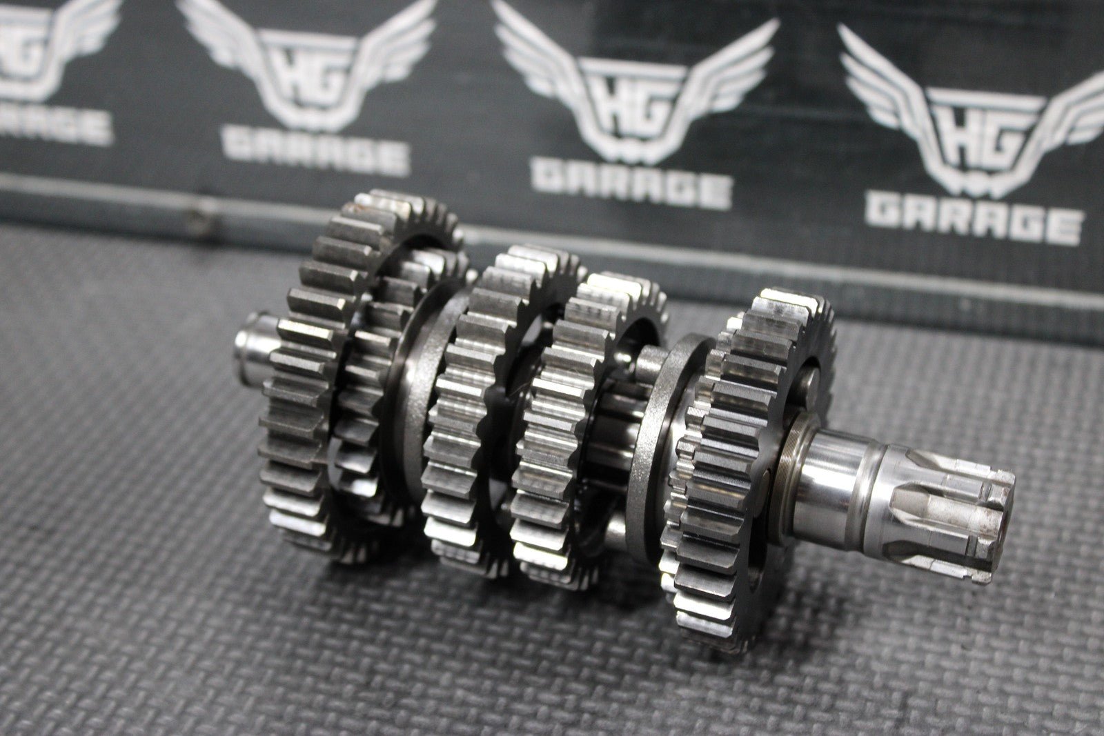 2004 00 - 04 KAWASAKI KX65 OEM ENGINE TRANSMISSION GEARS GEARBOX SHIFT SHAFT DRUM - hggarage