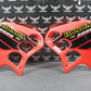 2001 HONDA CR500R OEM ML3 LEFT RIGHT RADIATOR SHROUDS PLASTIC W REPLICA GRAPHICS - hggarage