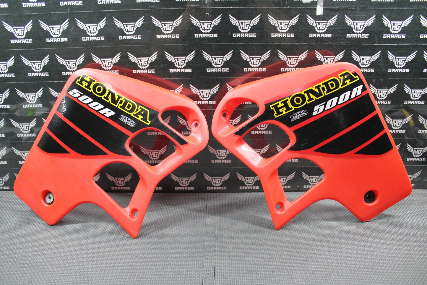 2001 HONDA CR500R OEM ML3 LEFT RIGHT RADIATOR SHROUDS PLASTIC W REPLICA GRAPHICS - hggarage