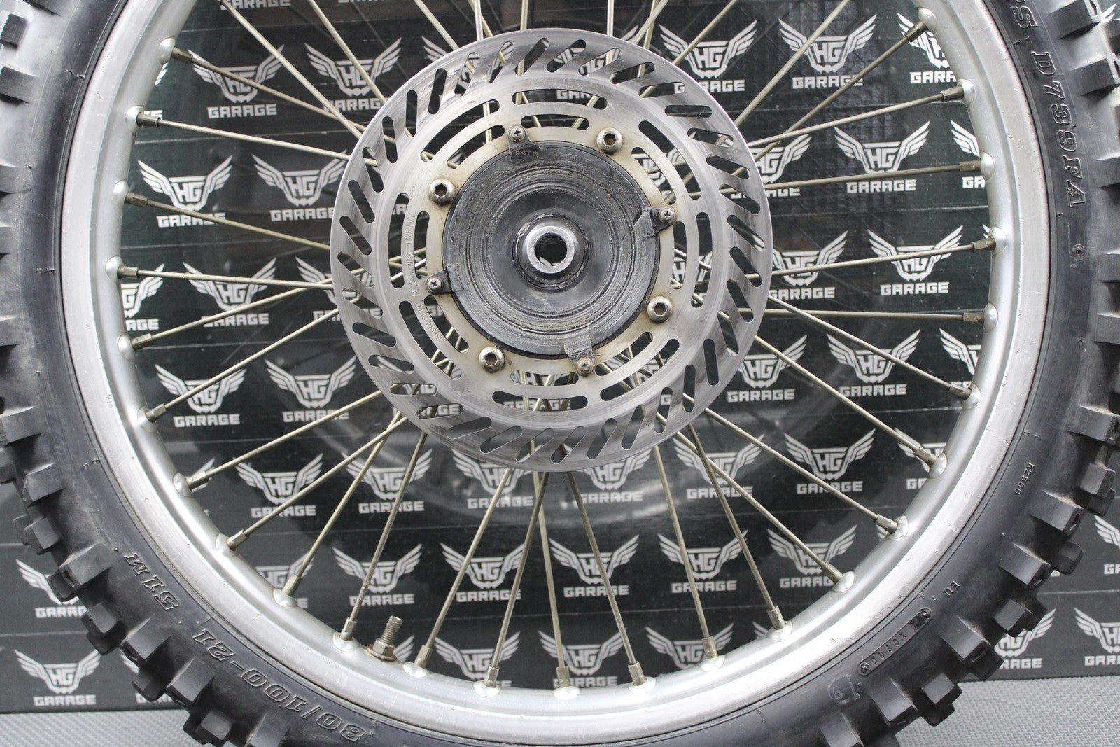 1988 HONDA CR125R CR250R CR500R OEM 21" FRONT WHEEL RIM HUB TIRE 446A5 - KS6 - 830 - hggarage