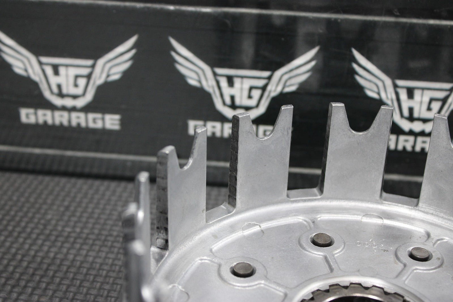 2014 KAWASAKI 10 - 14 KX250F OEM COMPLETE CLUTCH BASKET HUB PRESSURE PLATE - hggarage