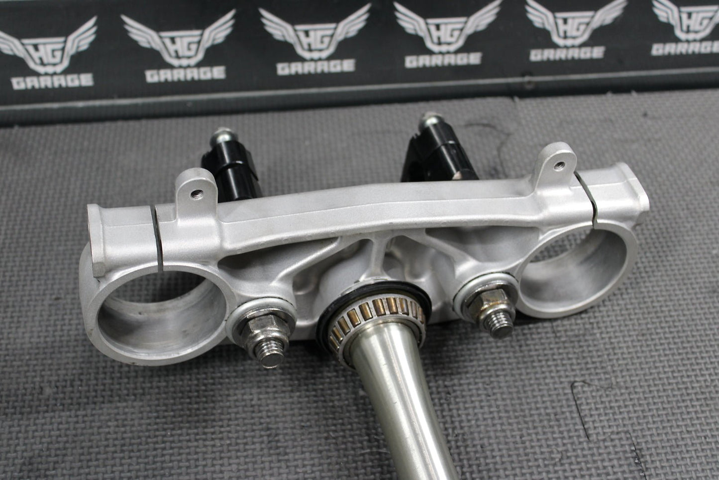 2009 HONDA CRF450R OEM FRONT FORKS LOWER UPPER TRIPLE TREE STEM - hggarage
